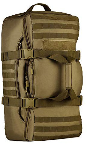 YuHan Rucksack im Militär-/Armee-Stil für Trekking, Wandern, mit Molle-System, 60 l Füllmenge, grün
