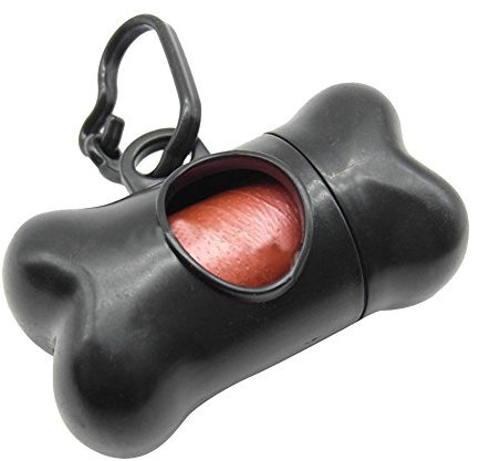 Greenlans Kotbeutelspender, in Knochenform, für Haustiere und Hunde, mit Clip