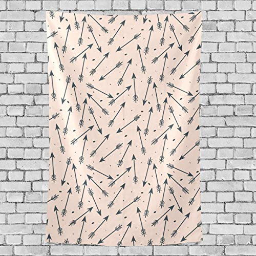 MONTOJ Betttuch mit Pfeil-Muster, Wandkunst, Wandbehang, vertikal.