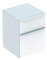 Keramag Geberit Smyle Square Seitenschrank, 500357, 45x60x47cm, mit 2 Schubladen, Farbe: Weiß Hochglanz Lack - 500.357.00.1