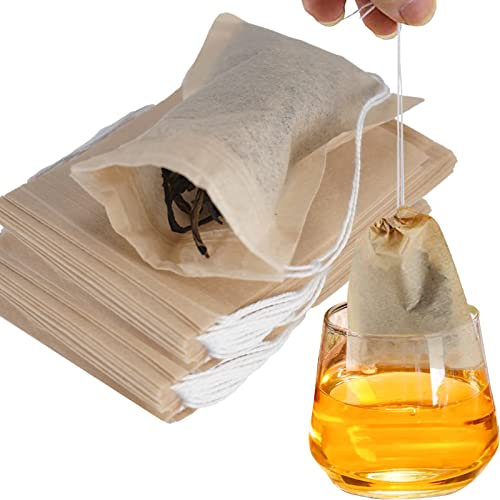NEPAK Set di 600 sacchetti filtro da tè usa e getta, sacchetto di carta per tè, caffè, erbe aromatiche (5 x 7 cm)