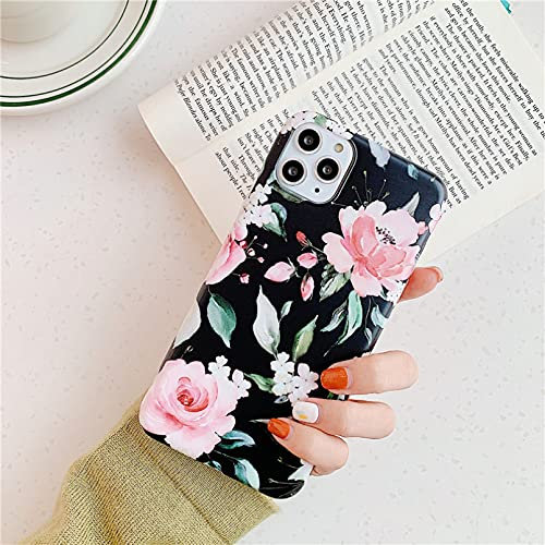 Blumen Handyhüllen für iPhone 12 Mini 11 Pro XS Max XR X 6 6S 8 7 Plus SE 2020 Hülle Silikon Soft TPU Matte Rückseite Cover