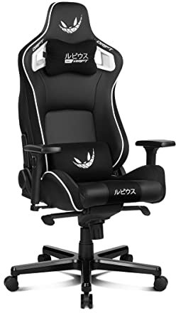 DRIFT GAMING DR750RU - Silla Gaming Oficial ElRubius, Edicion Limitada, exclusividad certificada, Polipiel, reposabrazos 3D, Piston Clase 4, Cojines Cervical/Lumbar, mecanizmo Frog, Color Negro/Ante