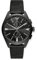 Emporio Armani Watch For Men, 2 sub dial Chronograph Movement and 43mm Case Size with Stainless steel, Leather or Silicone strap Schwarz , 43MM