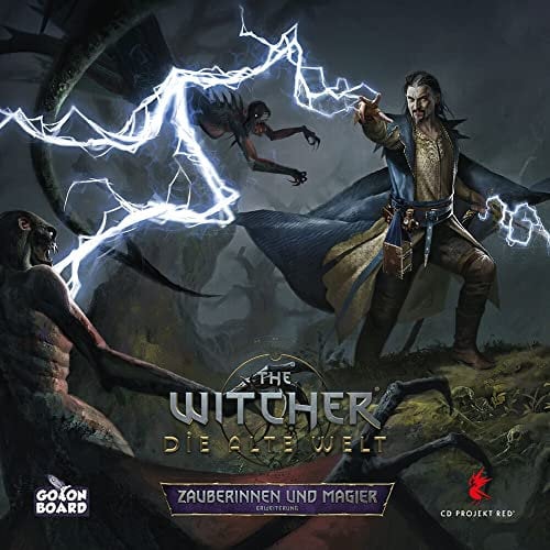 Go on Board, The Witcher: Die alte Welt – Zauberinnen und Magier, Erweiterung, Expertenspiel, Brettspiel, 1-5 Spieler, Ab 14+ Jahren, 90-150 Minuten, Deutsch