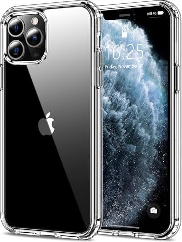 HOOMIL Cover per iPhone 11 Pro 5,8 Pollici, Custodia Anti-Ingiallimento, Antiurto e Anti-Graffi, Retro Rigida Trasparente - Crystal Clear