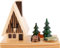 Erzgebirge Palast Holzwarenfabrik Neumann Rauchhaus Waldhaus - 11 cm