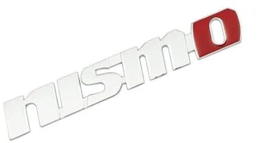 GeRRiT yzw6688 3D-Metall-NISMO-Logo, Auto-Rückenkoffer-Abzeichen-Emblem-Aufkleber, kompatibel mit Tiida Teana Qashqai Almera Juke X Trail (Color : Silver)
