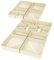 DIMJ 15Pack Drawer Organiser for Clothes - Foldable Wardrobe Storage Organiser for Clothes, Underwear, Socks, Bra, Jeans,Makeup, and Accessories-Non-Woven Fabric Drawer Dividers Set, Beige