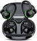 Wireless Earbuds, Bluetooth 5.3 Headphones HiFi Stereo, Bluetooth Earbuds with ENC Noise Cancelling Mic, IP7 Wireless Earphones with 48H LED Display, Ear Buds with EarHooks for Running, Deep Black