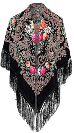 Spanischer Manton Tuch Schal bestickt. Flamenco-Tücher für das Fair-, Sevillana- oder Flamenco-Kleid