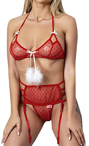 Vestiti Donna in Offerta Lingerie Hot per Sesso Completo Intimo Donna Trasparente Bianco Babydoll con Coppe Imbottite Mutandine Aperte Donna Reggiseno Aperto Davanti Sexy Hot Il Mio Ordine Offerta