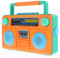 Toddmomy Jouet Radio Simulé en Plastique pour Garçon et Filles 1 Pièce Éducatif Interactif Coloré Jouet Musical pour Apprentissage et Divertissement