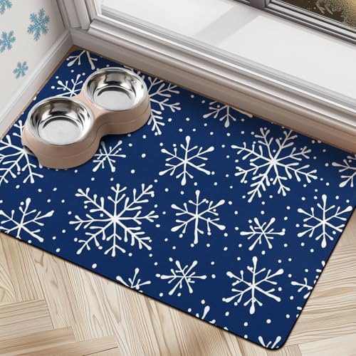 Dog Food Mats for Floors, Absorbent Dog Bowl Mat for Food and Water Dispenser Mat, Quick Dry Cat Food Mat Pet Supplies
