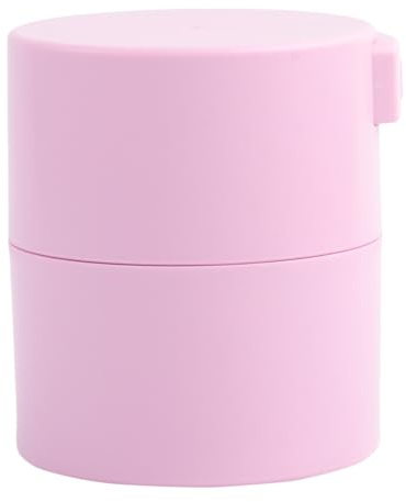 Toyvian Eyelash Storage Case Compact Airtight Jar 3.3x2.8x2.8 Inch for Lash Glue Bonding and Safe Keeping Designed for Lash Tech Glue Mixer