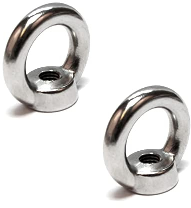 PRIOstahl® RINGMUTTER Edelstahl V4A Ringbolzen Ringschrauben | M6-2 Stück