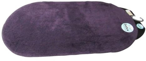Batex Badteppich Duo Cotton Pflaume oval 75x140cm Badematte Badezimmerteppich Badgarnitur Badvorleger Duschmatte