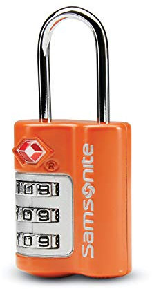 Samsonite Travel Sentry - Cerradura de combinación de 3 diales, Tigre Naranja, Talla única, Travel Sentry - Cerradura de combinación de 3 diales