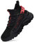 FUSHITON Chaussure Homme Sneakers Baskets Montante Mode Chaussures de Course Marche Respirante Décontractées Baskets Homme, Noir, 47 EU