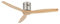CREATE / AIRCALM DC/Ventilatore da soffitto con motore Nickel DC con pale in legno naturale/Silenzioso, timer