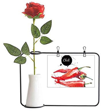 Beauty Gift Chili Gemüse leckere gesunde Aquarell künstliche Rose Blume hängende Vasen Dekoration Flasche