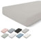 Walra Spannbettlaken 180x200, 100% Baumwolle Spannbetttuch, Perfekte Matratzenpassform, Weiches Gefühl, Knitter- & Bügelfrei - Taupe