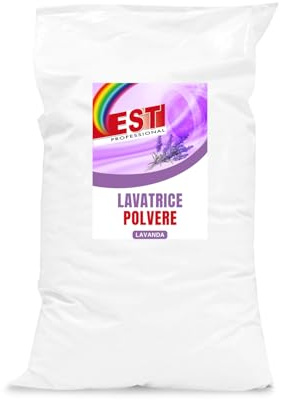 EST Detersivo Lavatrice Polvere Professionale Lavanda 5 kg – Pulizia Profonda per Bianchi e Colorati