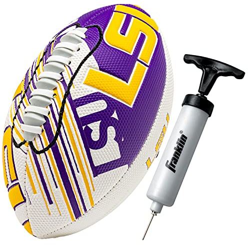 Franklin Sports LSU Tigers Football – Youth Mini Football – 8,5 Zoll – Space Easy Grip Textur – perfekt für Kinder!