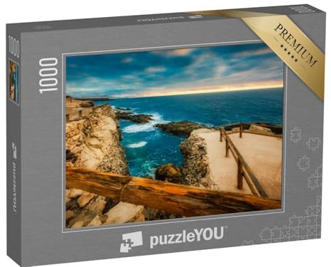 puzzleYOU: Puzzle 1000 Teile „ajuy Strand Fuerteventura im Sonnenuntergang“ – aus der Puzzle-Kollektion Spanien