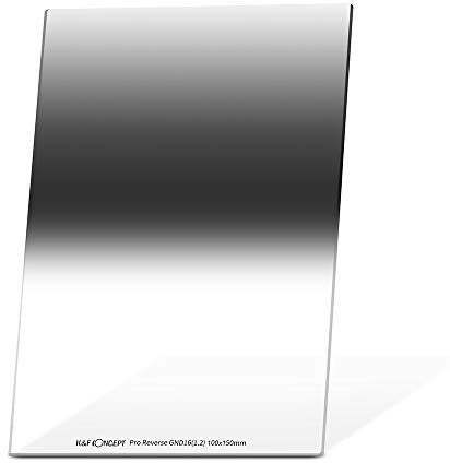 K&F Concept 100x150mm Square Reverse GND16 Graduated Neutral Density Filter Optical Glass (4f-Stops) Multi Coated Kompatibel mit Cokin Z