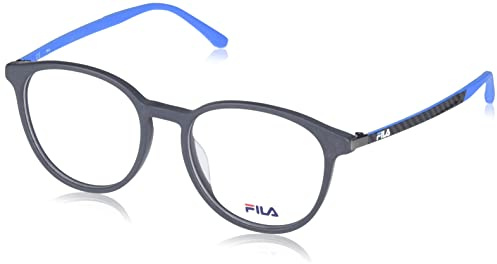FILA Brille mit Sehstärke für Herren optional mit Sonnenbrillentönung oder Blaulichtfilter, Panto, gefertigt aus Acetat (inklusive Brillenetui)