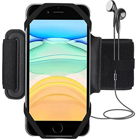 Bidook Armbandhülle Running Phone Holder 360° drehbar Wandern Rudern Bergsteigen Radfahren Telefon Armband für iPhone 14 13 12 11 Pro Max Mini SE Xs XR X 8 7 Plus Samsung LG Google Pixel Motorola