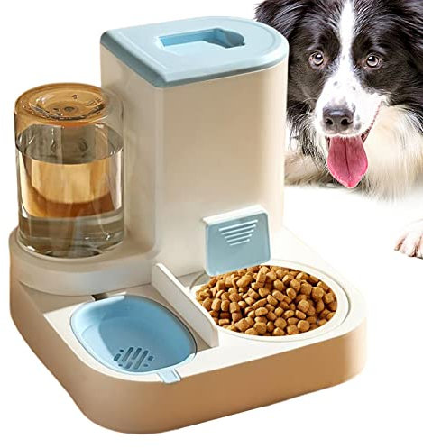 TAYSTE tazones Agua y Comida para Mascotas - dispensador Agua para Gatos con alimentador automático para Perros,Comedero automático para Gatos, dispensador Agua para Perros
