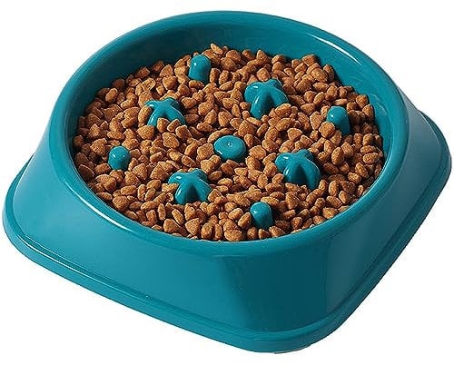 Slow Feeder Dog Bowl Large, Dog Food Bowl Slow Feeder, Anti-Gulping Dog Bowls Non Slip, Dog Bowls for Small Medium Large Dogs