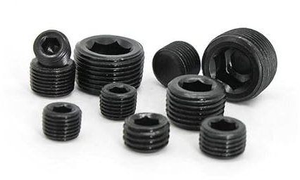 Filettatura maschio metrica in acciaio al carbonio con esagono incassato, tappo esagonale interno, raccordo for tubi oleodinamici ERBER (Color : M14x1.5 10pcs)