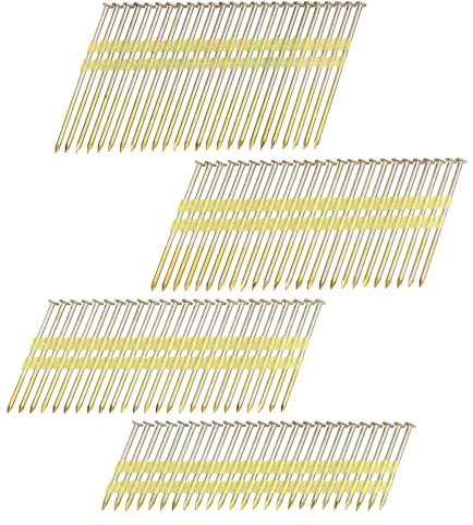 HW HAMWOO Framing Nails,21°Round Head Nail Pack,1200-Pack (2- 300Pcs,2-1/2- 300Pcs,3- 300Pcs, 3-1/2- 300Pcs),Hot Dipped Galvanized,Smooth Shank