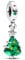 PANDORA Moments Funkelnder Weihnachtsbaum Charm-Anhänger aus Sterling Silber mit Zirkonia, Kompatibel Moments Armbändern, 792983C01