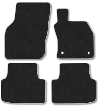 CUPRA Leon (2020+) Carpet Car Mats | Grey Edge Trim Tailored Fit Floor Mats Full Coverage Protection Accessories Easy Clean Anti Slip Made in the UK