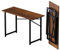 Lutown-Teen Klappbarer Computertisch 120 cm, Schreiben Gaming Computer Camping Schreibtisch, Keine Montage erforderlich Home Office Tisch, Mahagoni