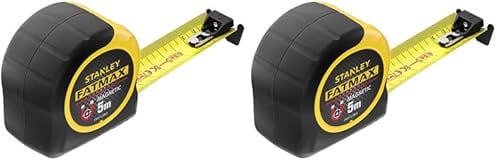 STANLEY FATMAX Tape Measure Blade Armor 5 M Metric Shock Resistant FMHT0-33864 (Pack of 2)