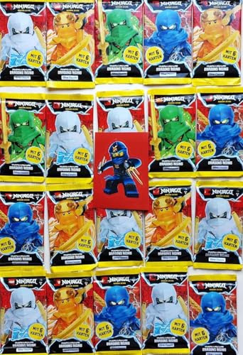 Ninjago Trading Card Serie 9 Dragon´s Rising Game 20 Booster = 120 Karten + 1 Ninja Aufkleber