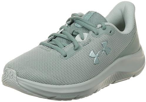 Under Armour Charged Pursuit 4 Damen-Sneaker, (348) Silica Green/Silica Green/Metallic Silica, 8