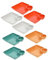Hoement 8 Stück Knödelteller Sushi Teller Teller Mit Dip Abschnitt Teller Mit Saucenfach Servierplatte Lebensmittelteller Teller Mit Saucenfach Chips Und Dip Servierplatte