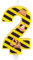 Zolunu Construction Theme Birthday Candle, Construction Birthday Cake Toppers for Boys, Number 2 Candle, Yellow Black Stripes Birthday Candle for Themed Birthday Party Decoration Supplies Favors Gifts