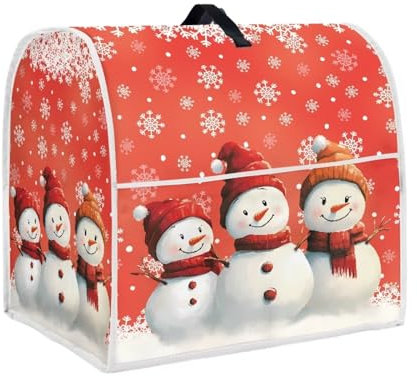 chaqlin Christmas Snowman Print Stand Mixer Cover Kitchen Aid Mixer Assecories Decorations Kitchen Mixer Cover Kitchen Small Appliance Dust Cover
