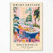Kunstdruck auf Leinwand, Motiv: Henri Matisse, lustiges Tier-Badezimmer-Poster, niedliches Siegel in der Badewanne, lustiger Druck, rosa Dopamin, Badezimmer-Wanddekoration, tropisches Botanisches und