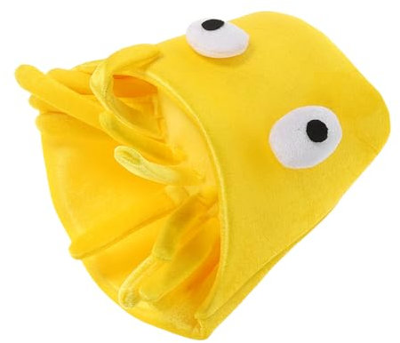 Vaguelly Lustige Pommes-frites-mütze Für Halloween Geburtstagspartys Straßenfotografie Weicher Samt Verstellbare Größe