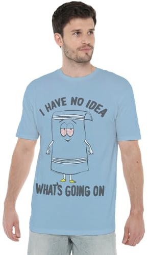 South Park The Towelie Unisex Adult T Shirt, Light Blue, XX-Large