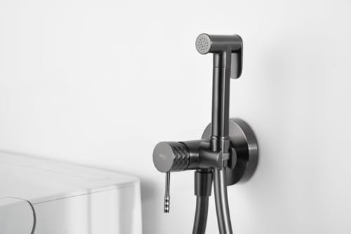GALYON IMEX - Grifería monomando empotrada para bidé hecha de latón -Ducha higiénica empotrada y monomando Grifo bidet empotrado Oro Cepillado RDG053/OC (BLACK GUN METAL)