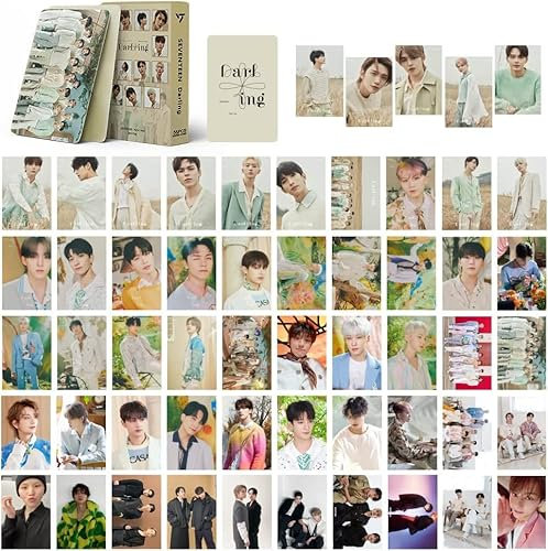ZRHMCJEN Seventeen 55Pcs Fotokartenling Album Lomo Karten Für Mädchen,Burtstthanksgiving